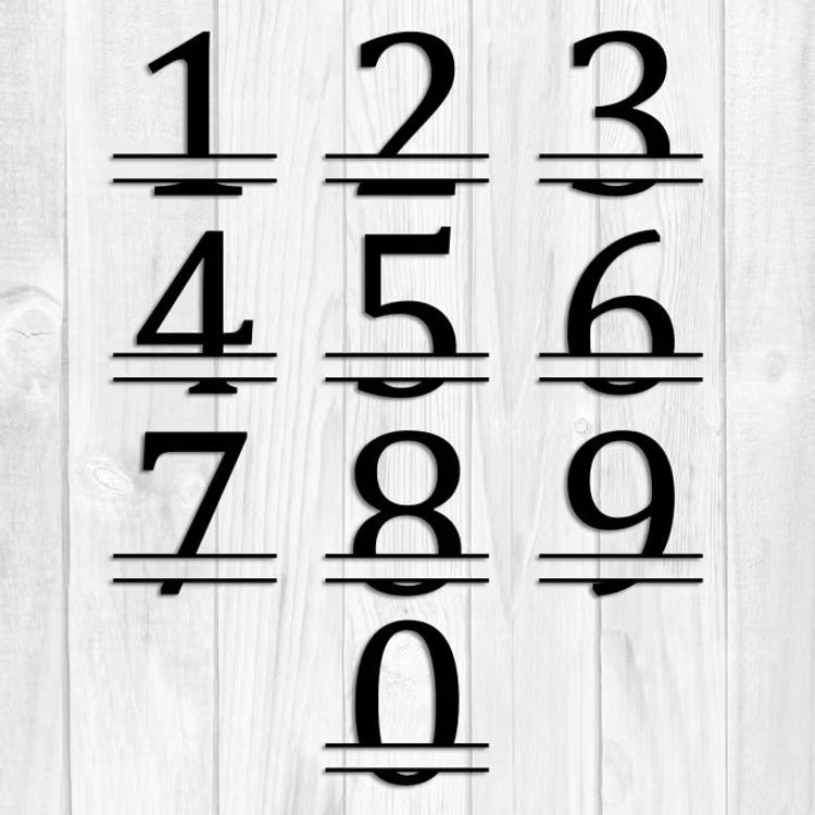 Elegantti monogrammi omalla numerolla