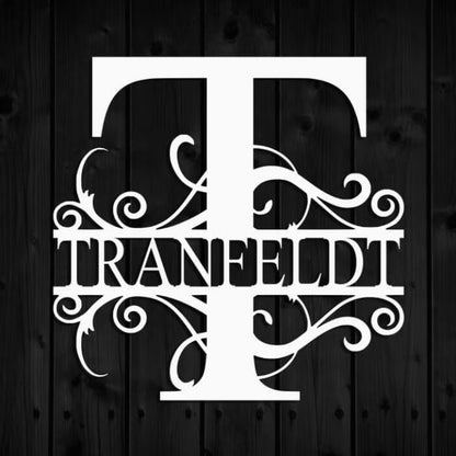 Metallimonogrammi omalla kirjaimella