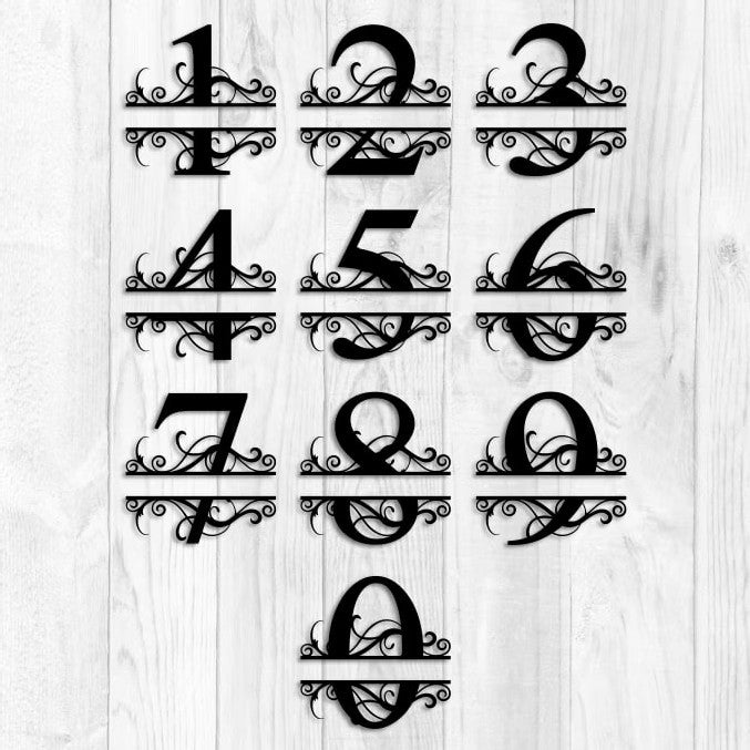 Monogrammi Isolla numerolla ja nimellä