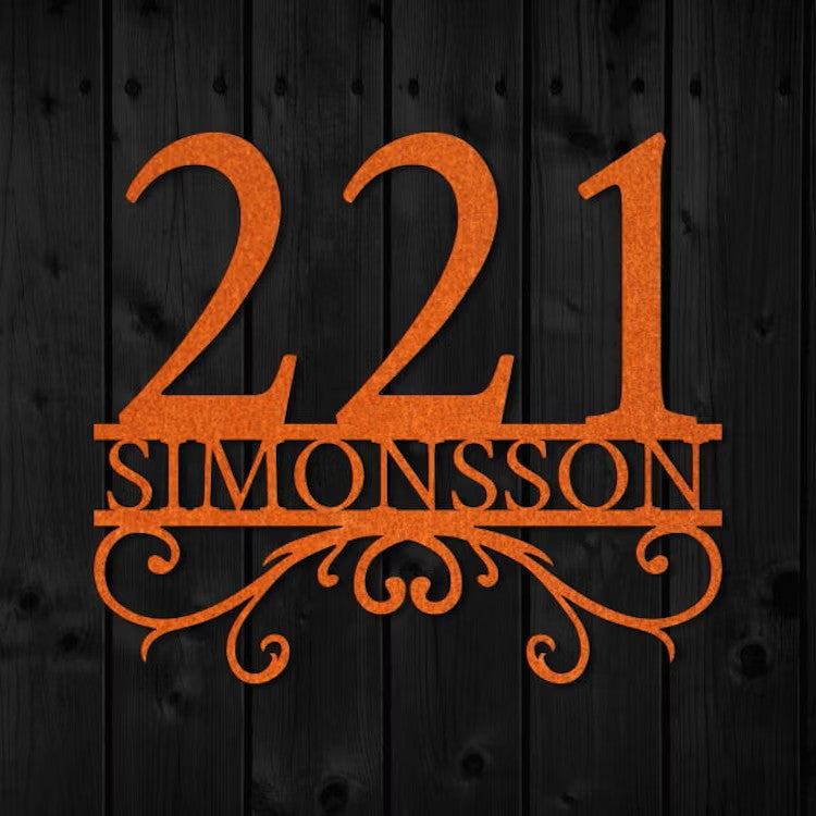 Monogrammi numerolla ja nimellä