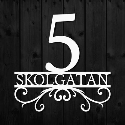 Monogrammi numerolla ja nimellä