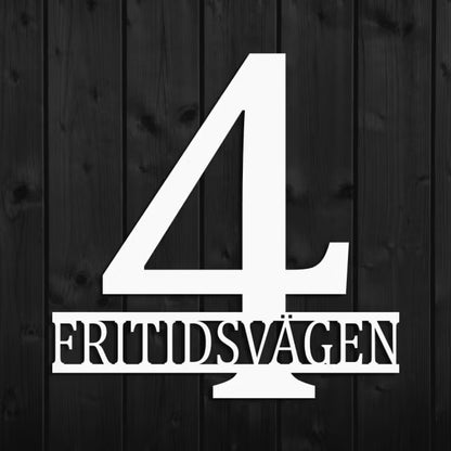 Elegantti monogrammi omalla numerolla